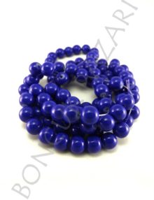 8 mm Boyama Cam Boncuk - Lacivert (8TS77)