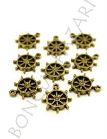 Plastik Takı Ara Malzemeleri - Antik Altın 3x18 mm (PLR4287S)