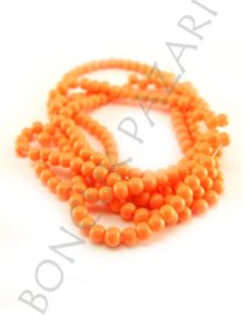 4 mm Boyama Cam Boncuk - Turuncu (4TS80)