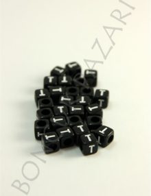 6 mm Plastik Zar Harf-T (9004T)