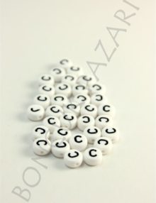 7 mm Plastik Yassı Harf-C (9005C)
