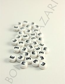 7 mm Plastik Yassı Harf-E (9005E)
