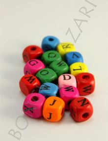 8 mm Tahta Zar Harf - Karışık (9051)