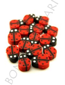 Fimo Hamur Boncuk Uğur Böceği - Kırmızı (FM0010)