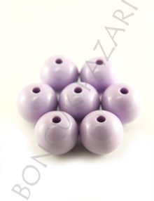 Plastik Düz Boncuk 12 mm Lila (PL3309)