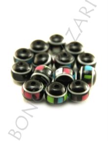Plastik Şeker Boncuk - 7 mm Siyah (PL4003)