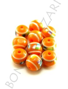 Plastik Şeker Boncuk - 10 mm Turuncu (PL4103)