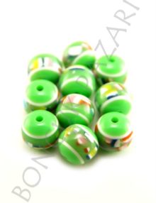 Plastik Şeker Boncuk - 10 mm Yeşil (PL4107)
