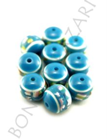Plastik Şeker Boncuk - 10 mm Mavi (PL4113)