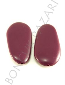 Plastik Düz Boncuk Mor 7x23x48 mm (PL6107)