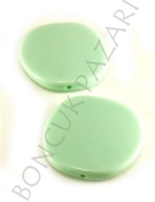 Plastik Düz Boncuk Turkuaz  6x35x36 mm (PL6701)