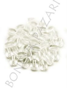 Cam Tesbih Boncuk 6x8 mm Şeffaf (TC5203)