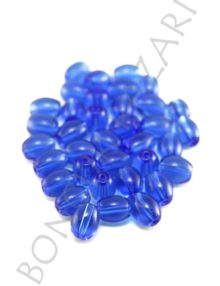 Cam Tesbih Boncuk 6x8 mm Lacivert (TC5206)