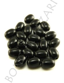Plastik Tesbih Boncuk 7x10 mm Siyah (TP5719)