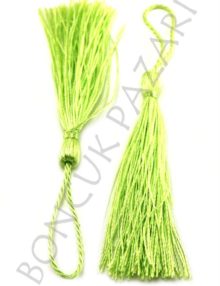 Uzun Polyester Püskül 8 cm - Yeşil (UZPL017)