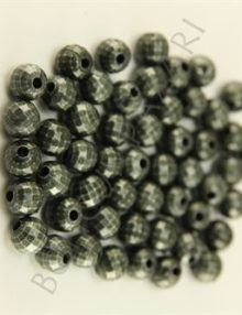 Plastik Takı Ara Malzemeleri - Antik Gümüş 6 mm (PLR0028B)