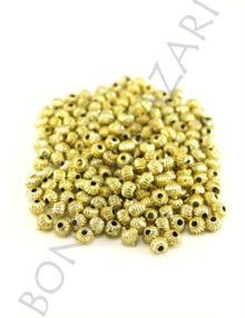 Plastik Takı Ara Malzemeleri - Altın 4x4 mm (PLR0129S)