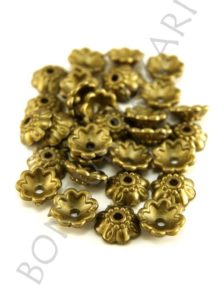 Plastik Takı Ara Malzemeleri - Antik Altın 4x10 mm (PLR8283S)