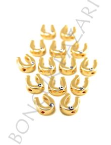 Gözlü Lüks Metal Ara Malzeme Nal Altın Rengi (TW5119)