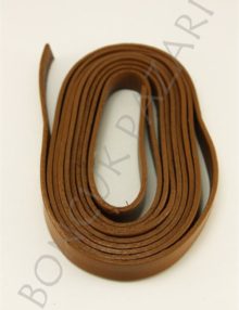 5x2 mm Dikdörtgen Deri İp Açık Kahverengi (DRK011)