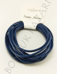 2 mm Yuvarlak Deri İp Lacivert (DRY027)