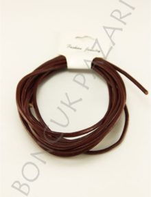 3 mm Yuvarlak Deri İp Bordo (DRY043)